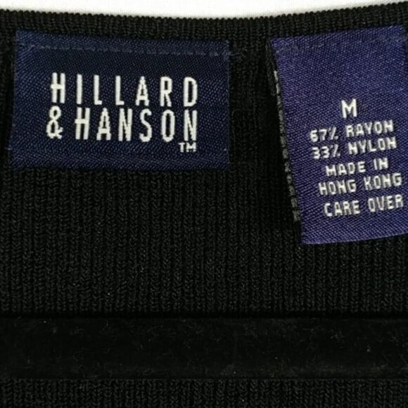 Hillard and Hanson Vintage Women's Black Buttoned Cardigan Sweater Size M - Picture 3 of 6